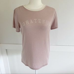 Spiritual Gangster Grateful T-Shirt Pink S